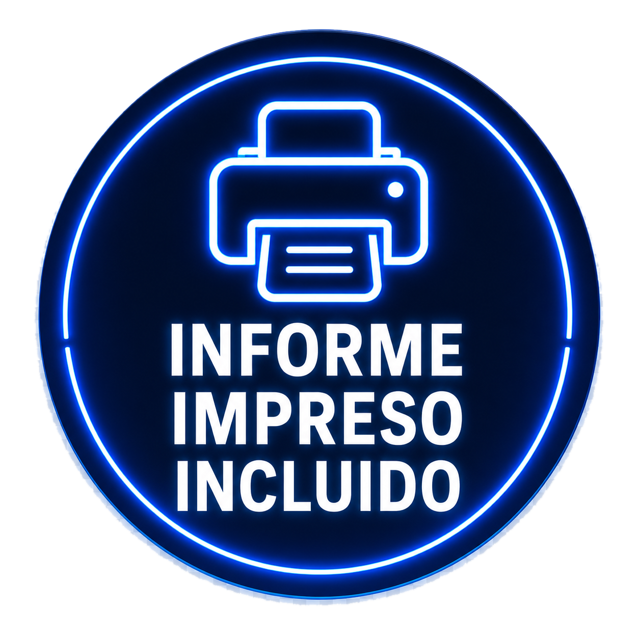 Informe impreso incluido